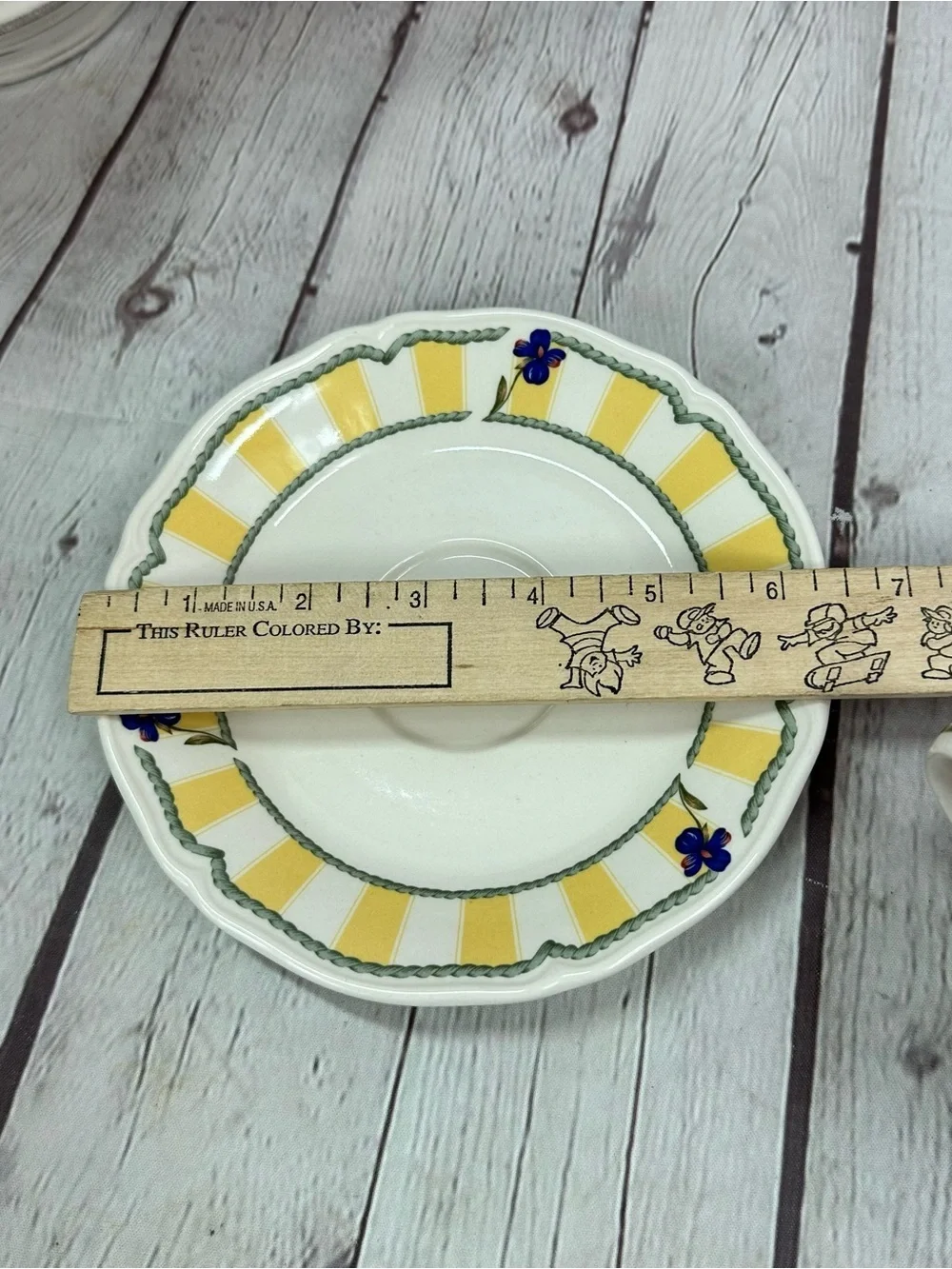 vtg Noritake Summer Estate (Ireland) flat cup & saucer cottage coastal grandma